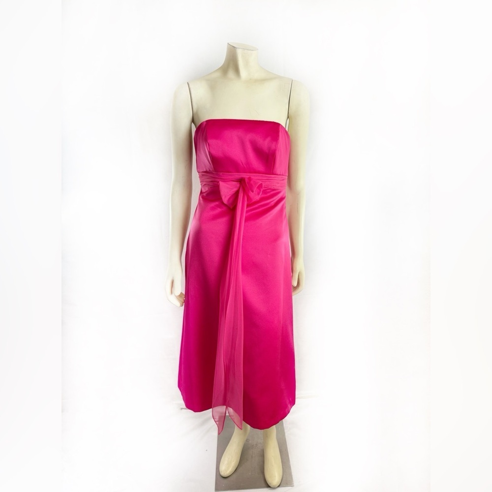 Y2K Vintage Fushia After six Strapless Dress Size S